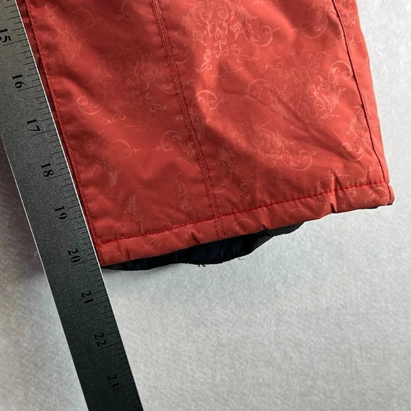Billabong Winter Ski Snow Pants Girls Sz M Straight Insulated Waterproof Orange - Picture 8 of 8